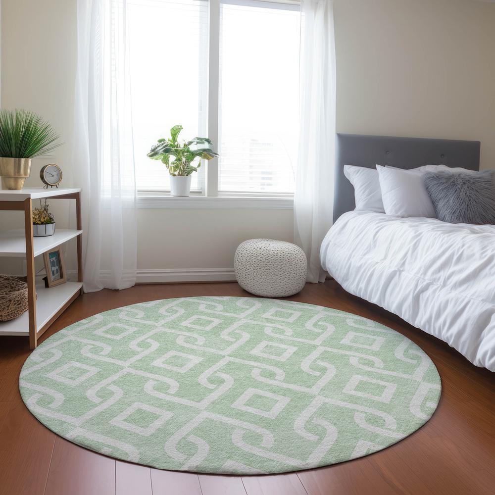 Chantille ACN621 Green 8' x 8' Rug. Picture 6
