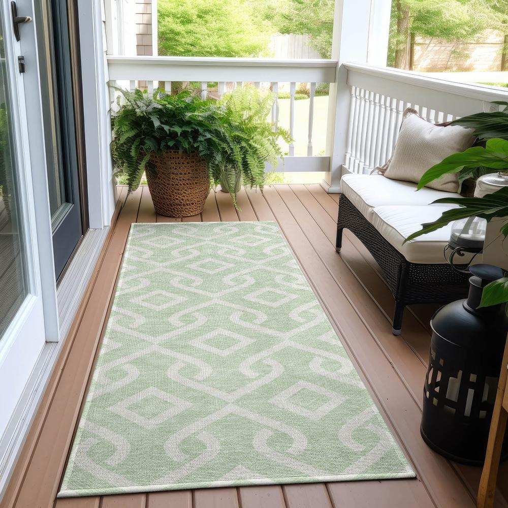 Chantille ACN621 Green 2'3" x 7'6" Rug. Picture 7