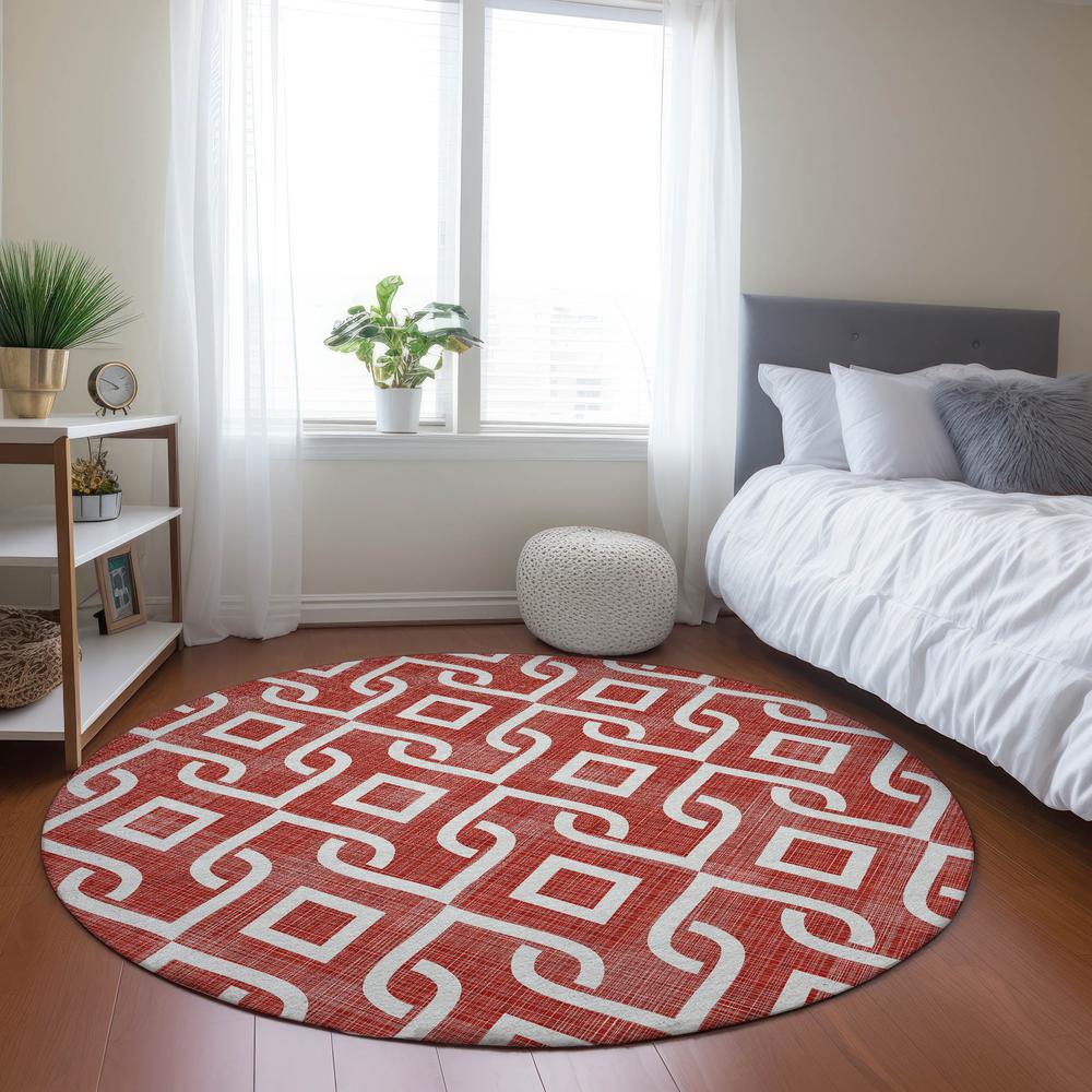 Chantille ACN621 Red 8' x 8' Rug. Picture 6
