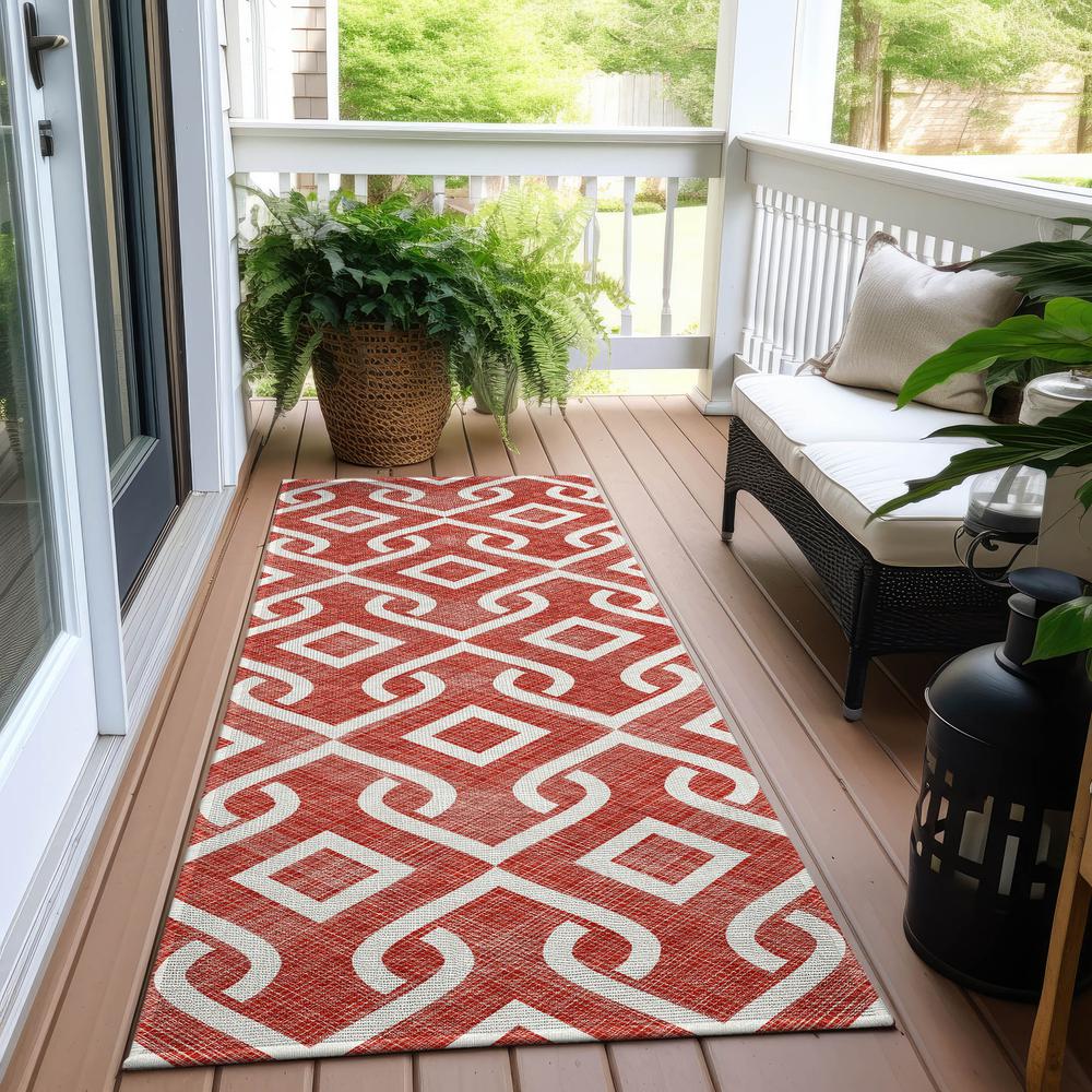 Chantille ACN621 Red 2'3" x 7'6" Rug. Picture 7