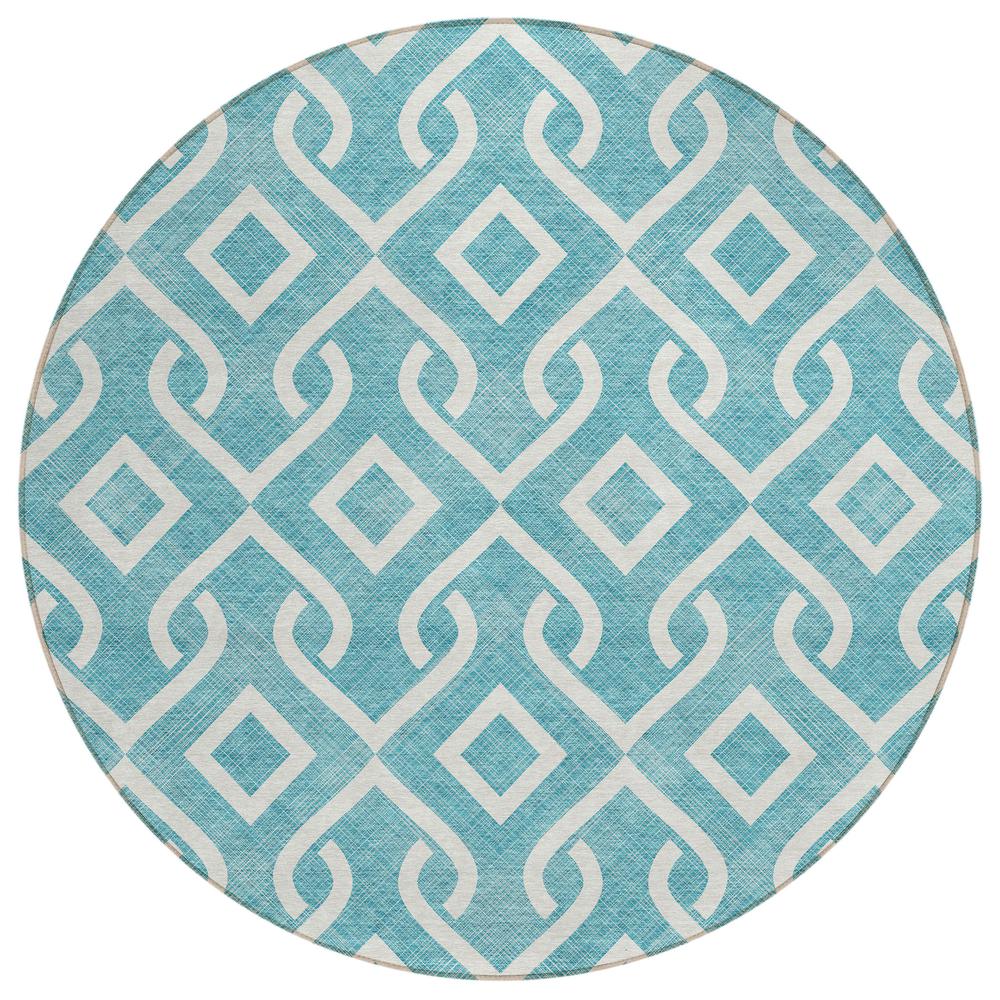 Chantille ACN621 Teal 8' x 8' Rug. Picture 1