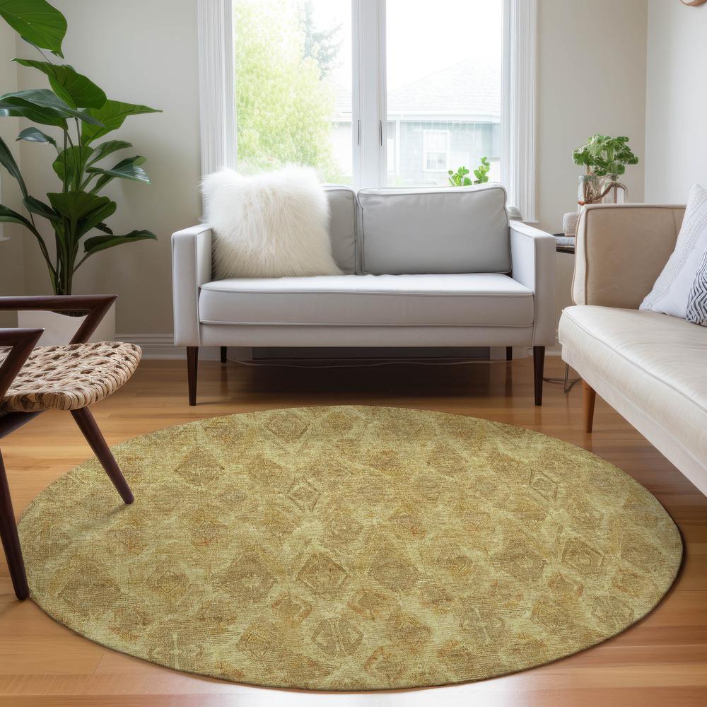 Chantille ACN622 Gold 8' x 8' Rug. Picture 6
