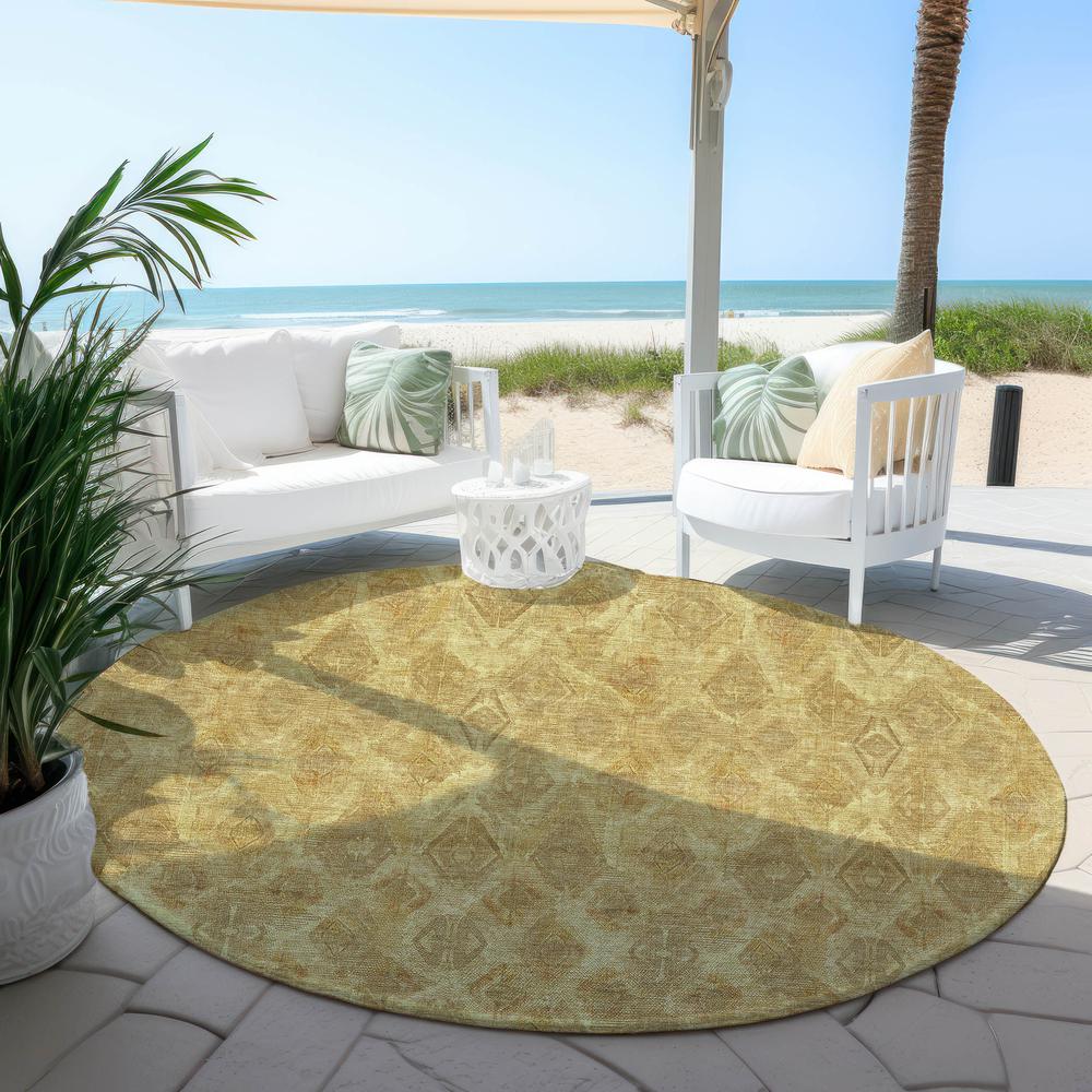 Chantille ACN622 Gold 8' x 8' Rug. Picture 7