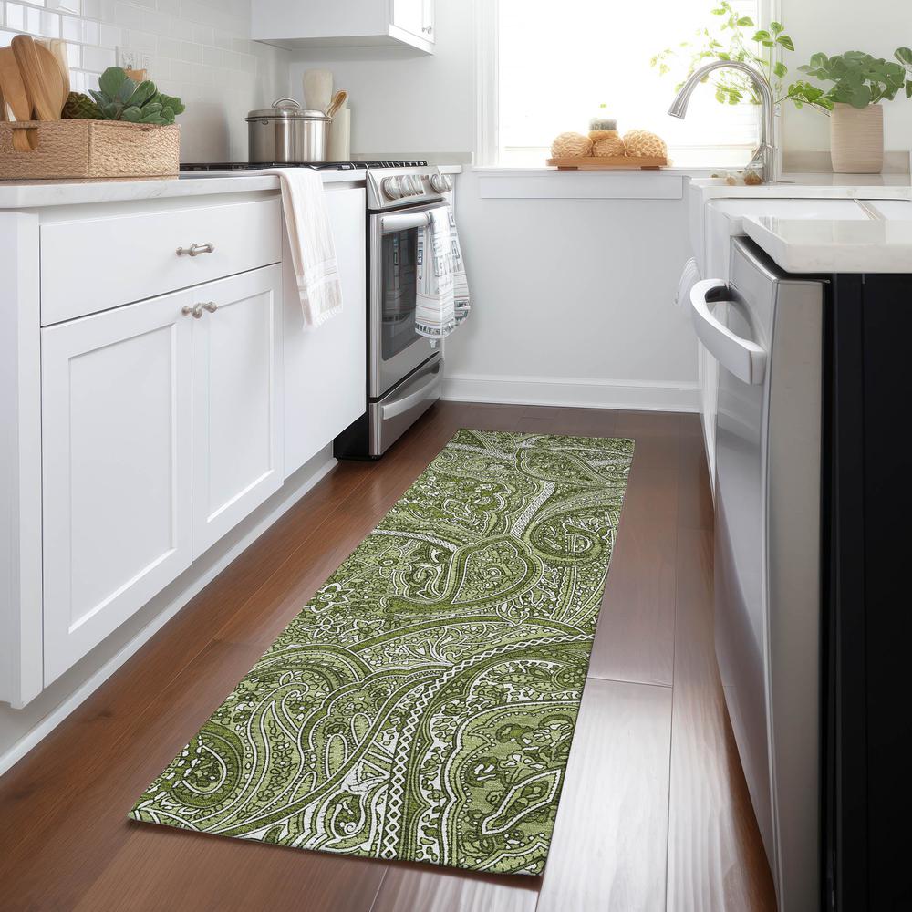 Chantille ACN623 Green 2'3" x 7'6" Rug. Picture 6