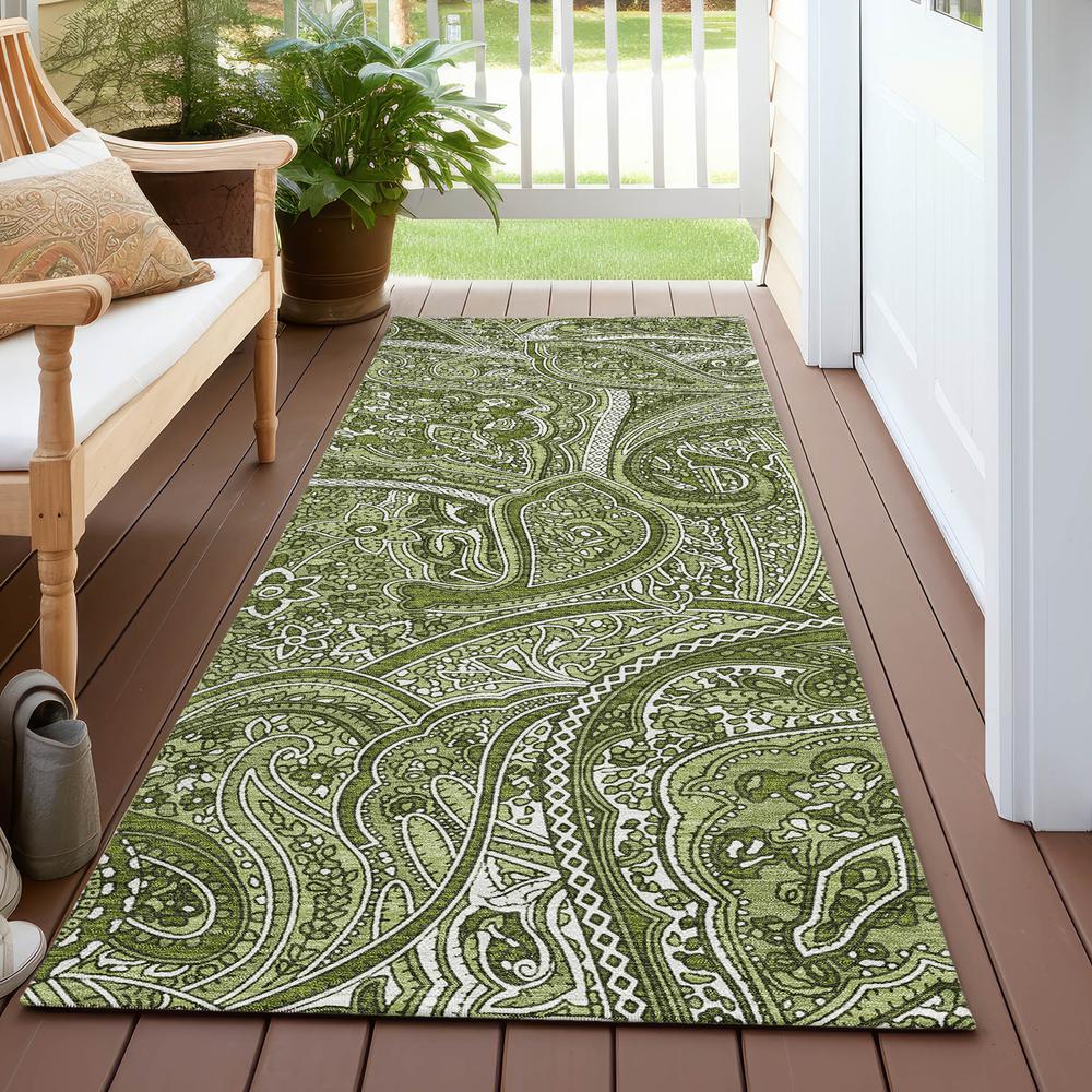Chantille ACN623 Green 2'3" x 7'6" Rug. Picture 7