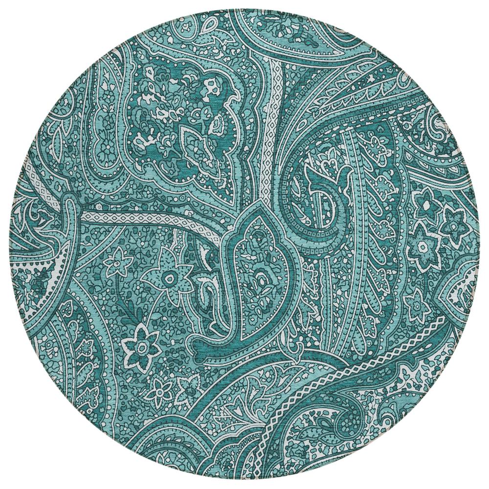 Chantille ACN623 Teal 8' x 8' Rug. Picture 1