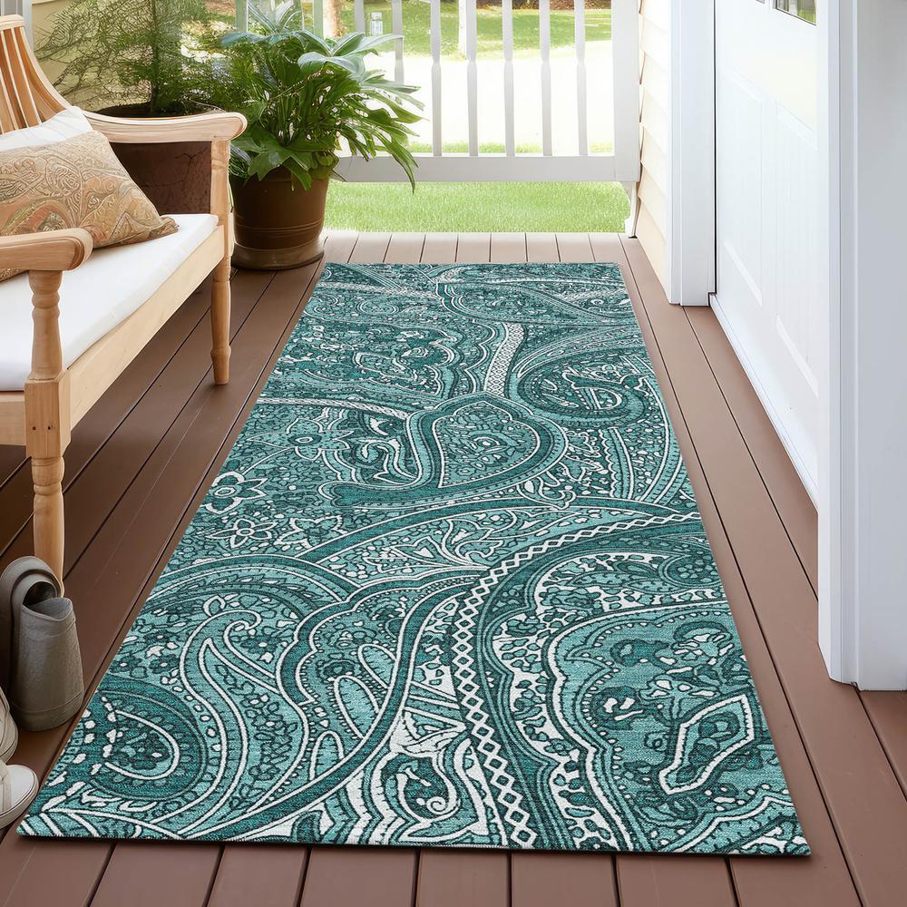 Chantille ACN623 Teal 2'3" x 7'6" Rug. Picture 7