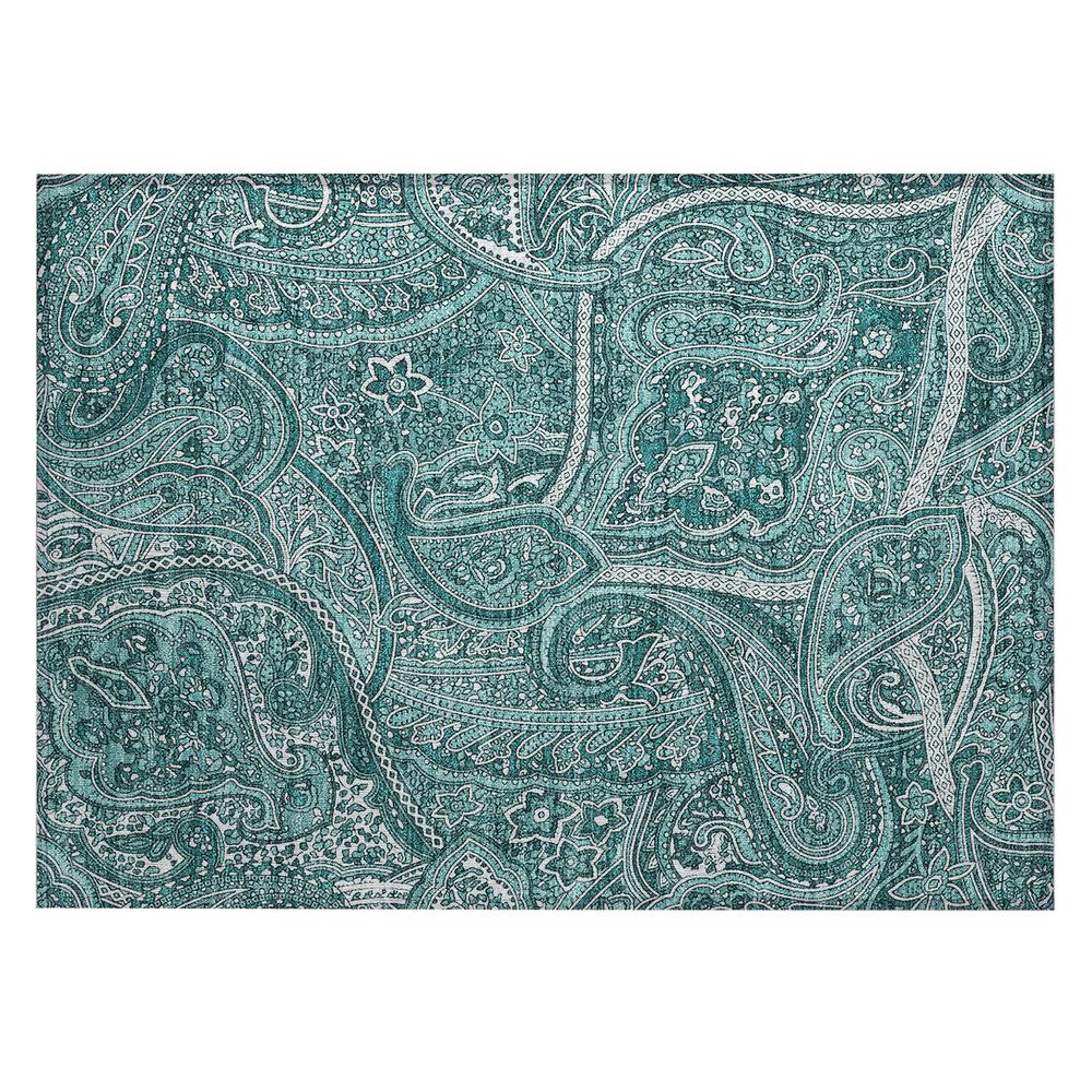 Chantille ACN623 Teal 1'8" x 2'6" Rug. Picture 1