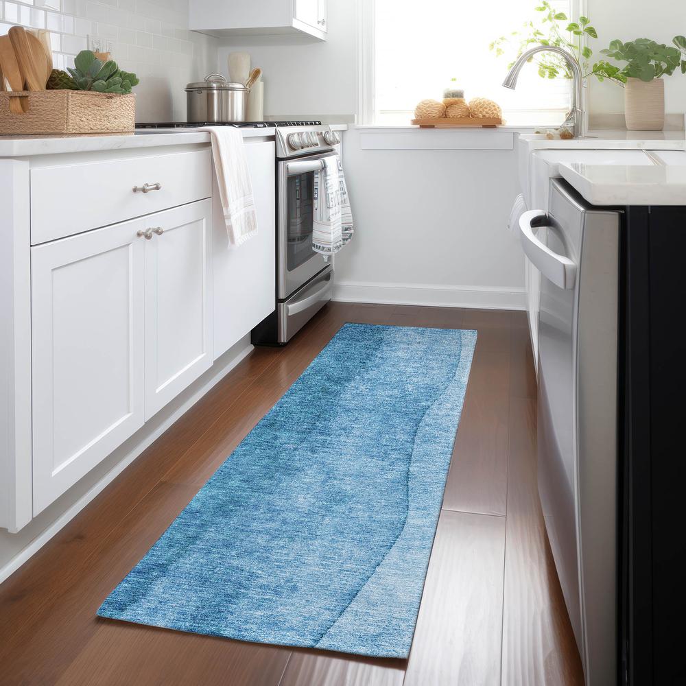 Chantille ACN625 Teal 2'3" x 7'6" Rug. Picture 6