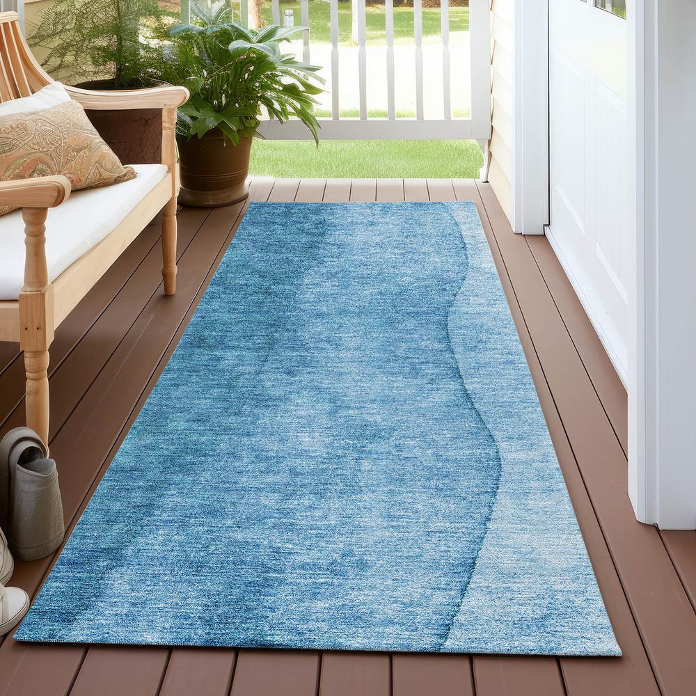 Chantille ACN625 Teal 2'3" x 7'6" Rug. Picture 7