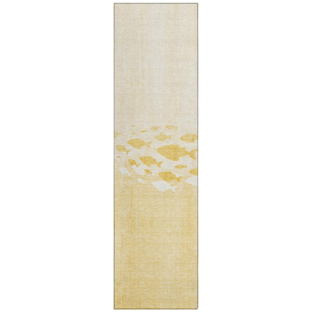Chantille ACN627 Gold 2'3" x 7'6" Rug. Picture 1