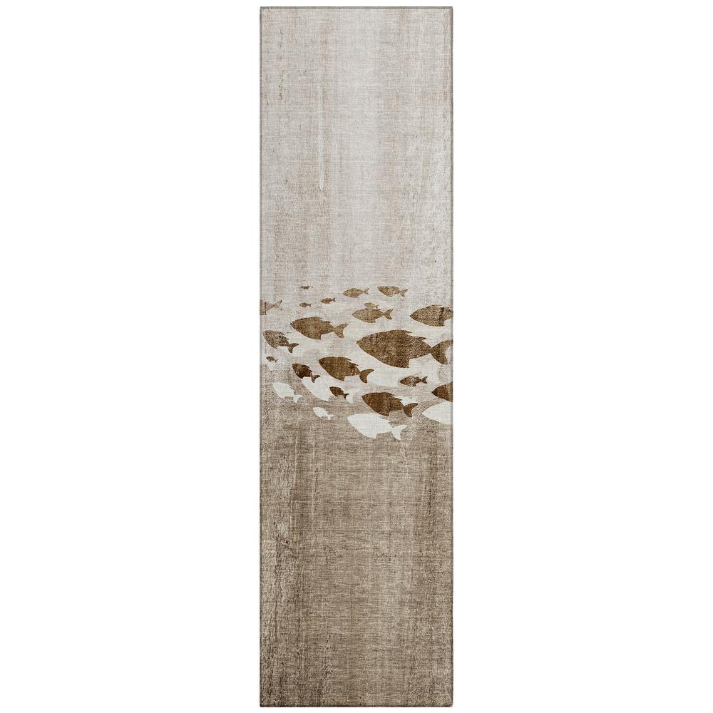Chantille ACN627 Brown 2'3" x 7'6" Rug. Picture 1