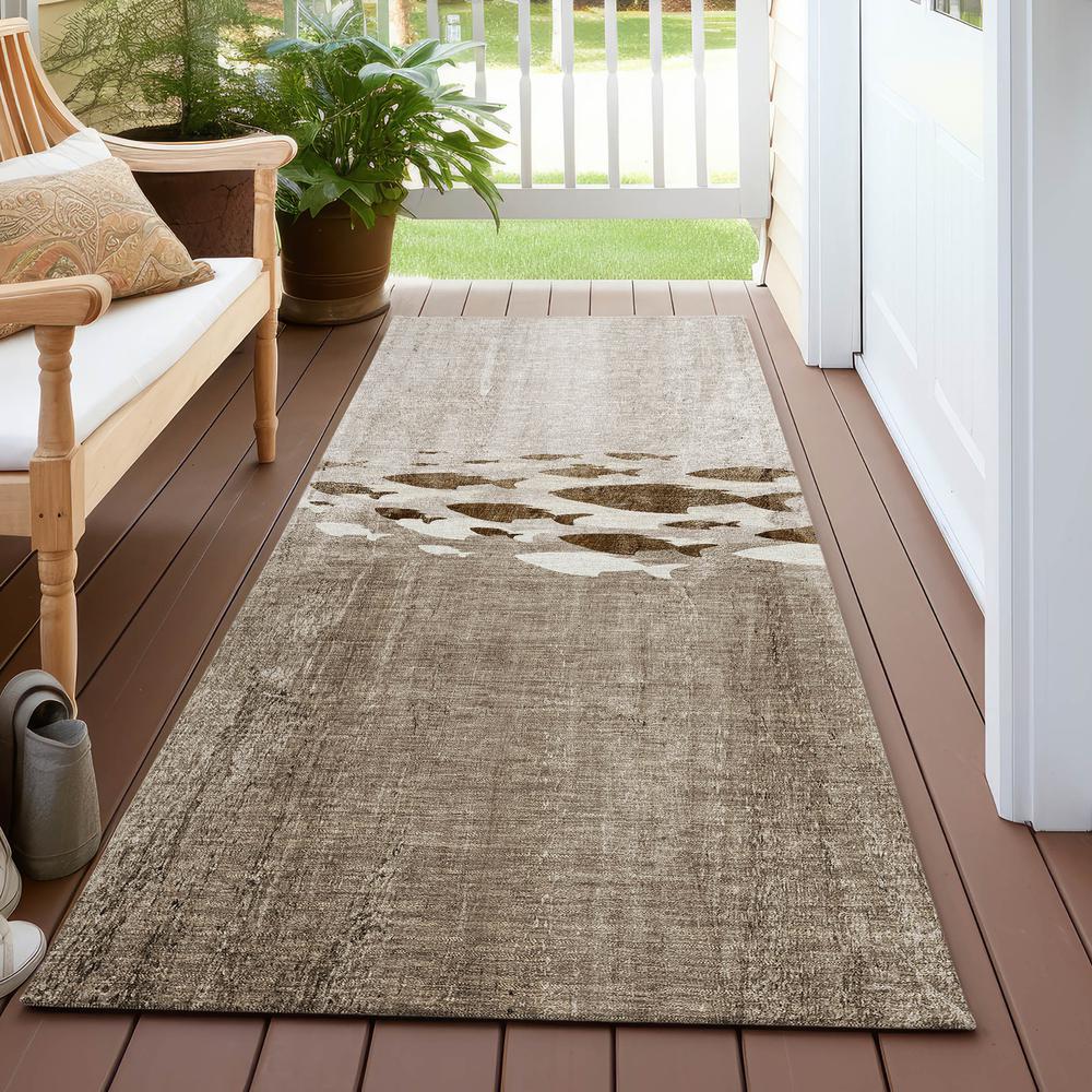 Chantille ACN627 Brown 2'3" x 7'6" Rug. Picture 7