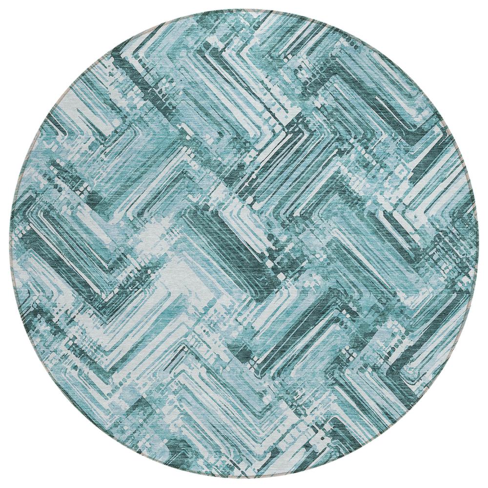 Chantille ACN630 Teal 8' x 8' Rug. Picture 1