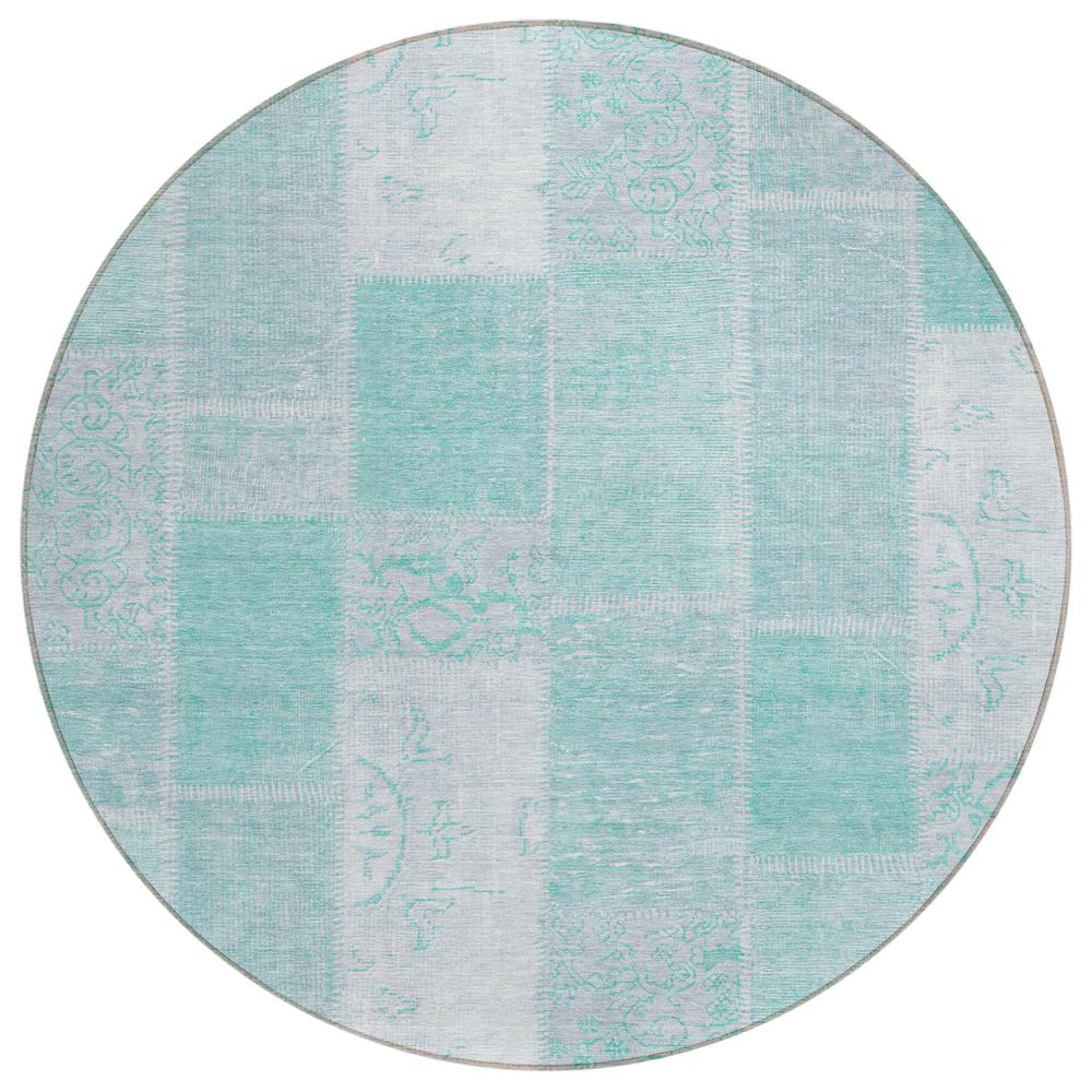Chantille ACN631 Teal 8' x 8' Rug. Picture 1