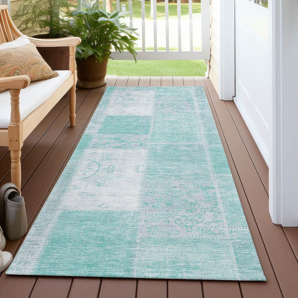 Chantille ACN631 Teal 2'3" x 7'6" Rug. Picture 7