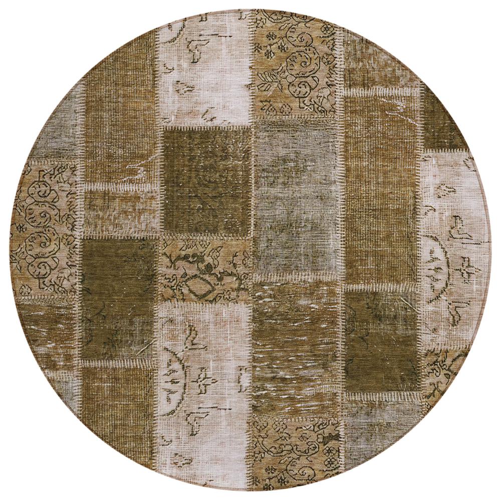 Chantille ACN631 Brown 8' x 8' Rug. Picture 1