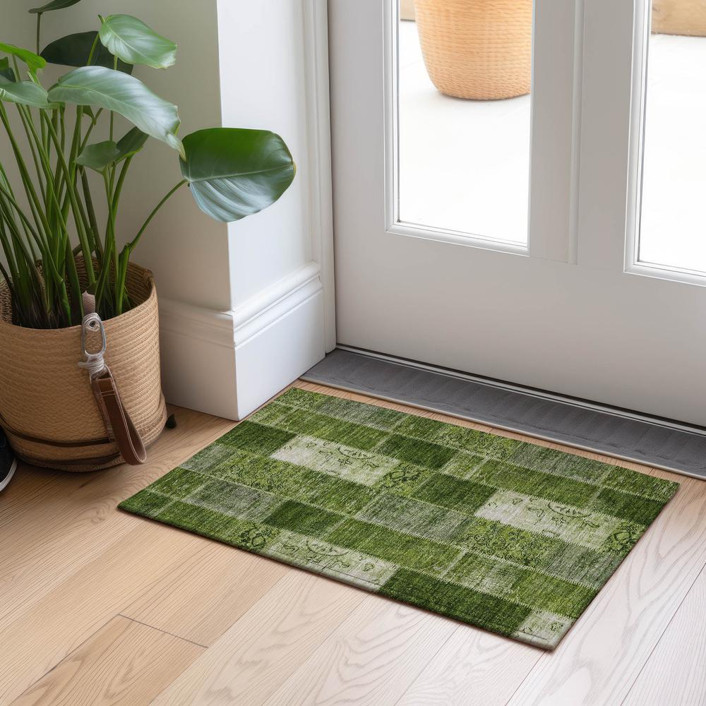 Chantille ACN631 Green 1'8" x 2'6" Rug. Picture 7