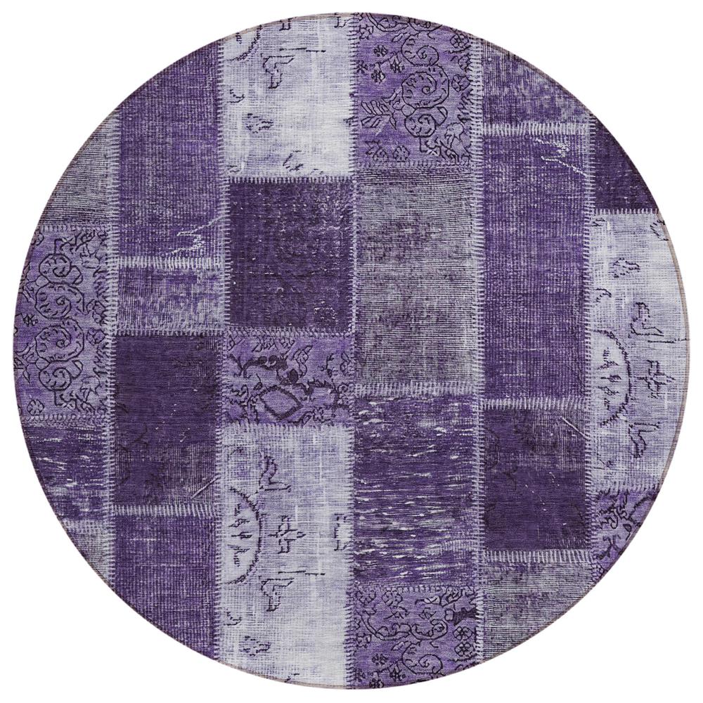 Chantille ACN631 Purple 8' x 8' Rug. Picture 1