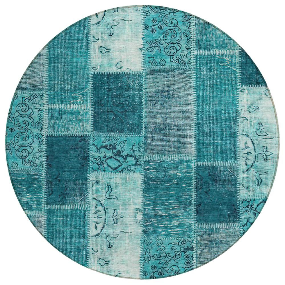 Chantille ACN631 Teal 8' x 8' Rug. Picture 1