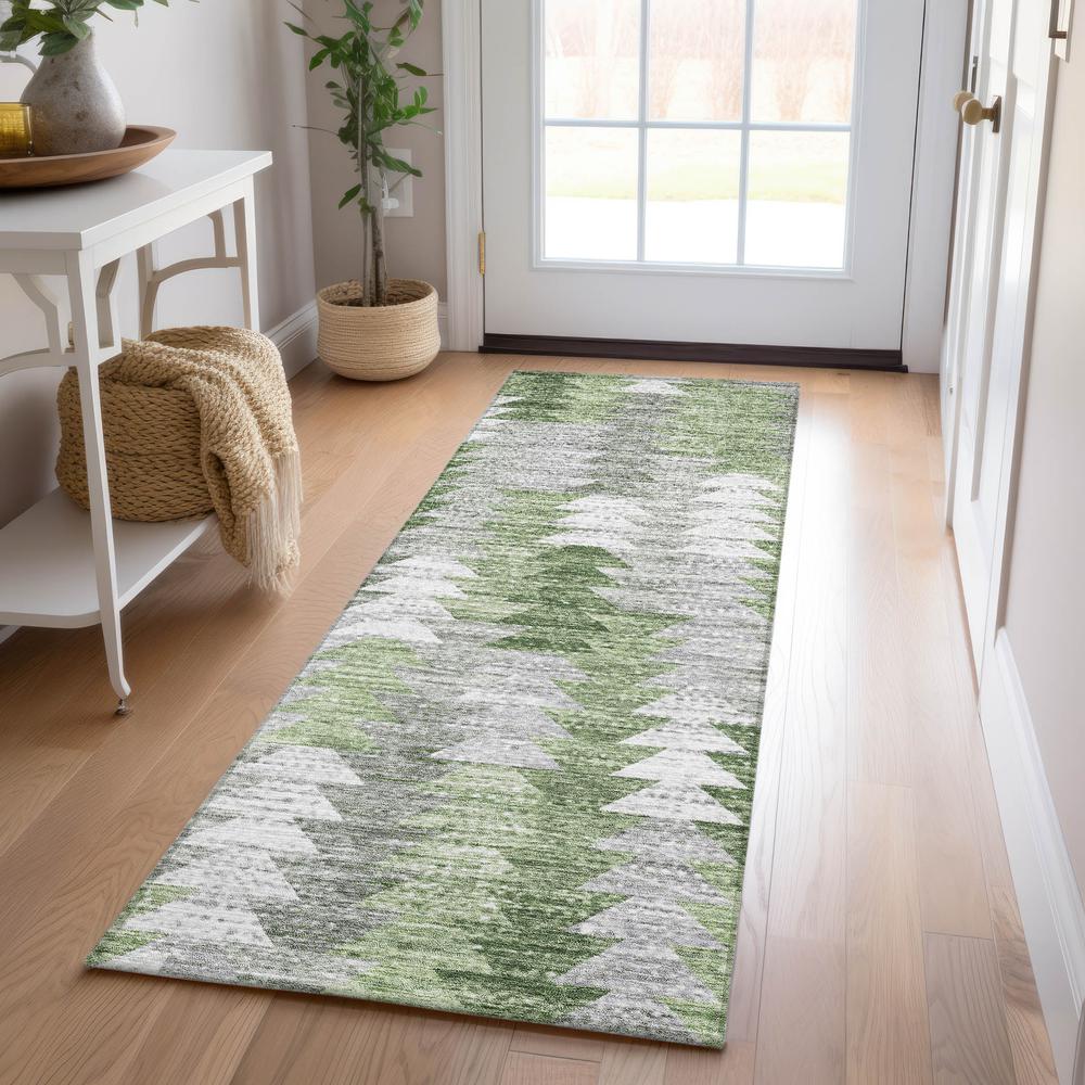 Chantille ACN632 Green 2'3" x 7'6" Rug. Picture 7