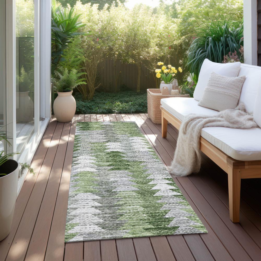 Chantille ACN632 Green 2'3" x 7'6" Rug. Picture 8