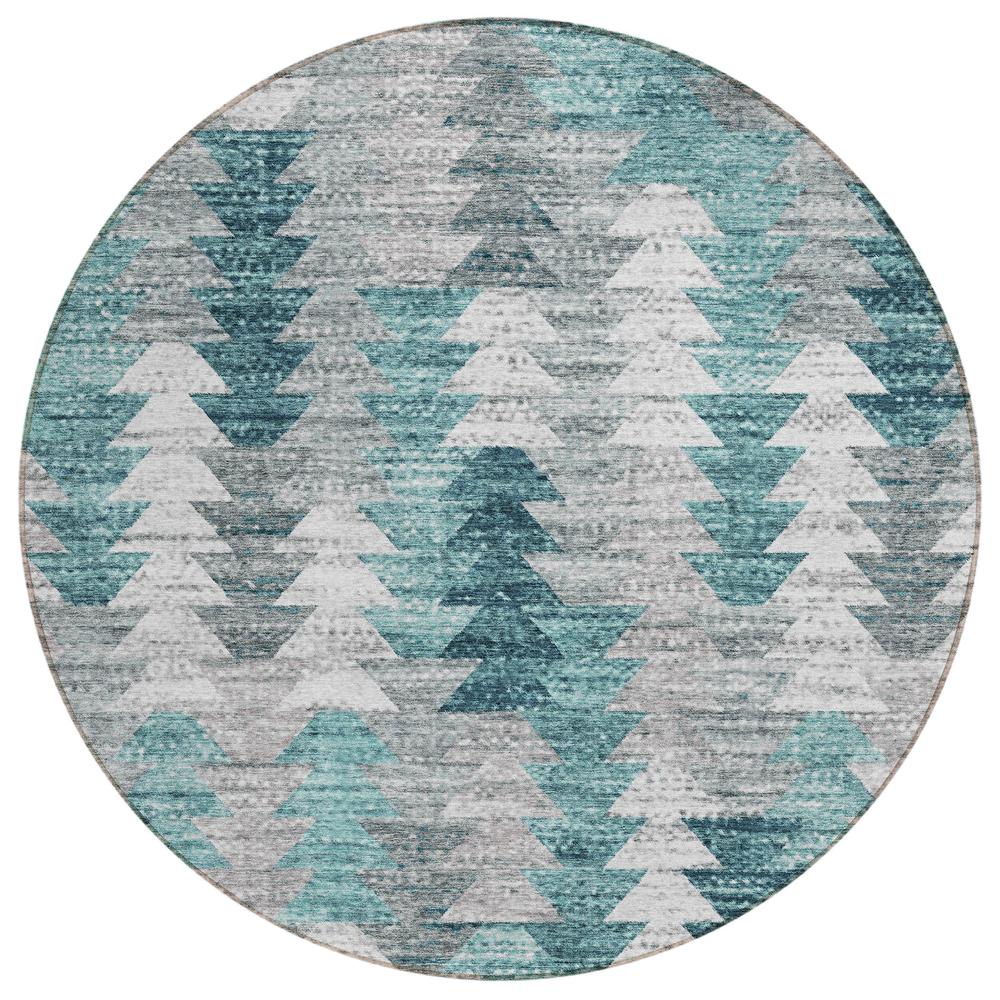 Chantille ACN632 Teal 8' x 8' Rug. Picture 1