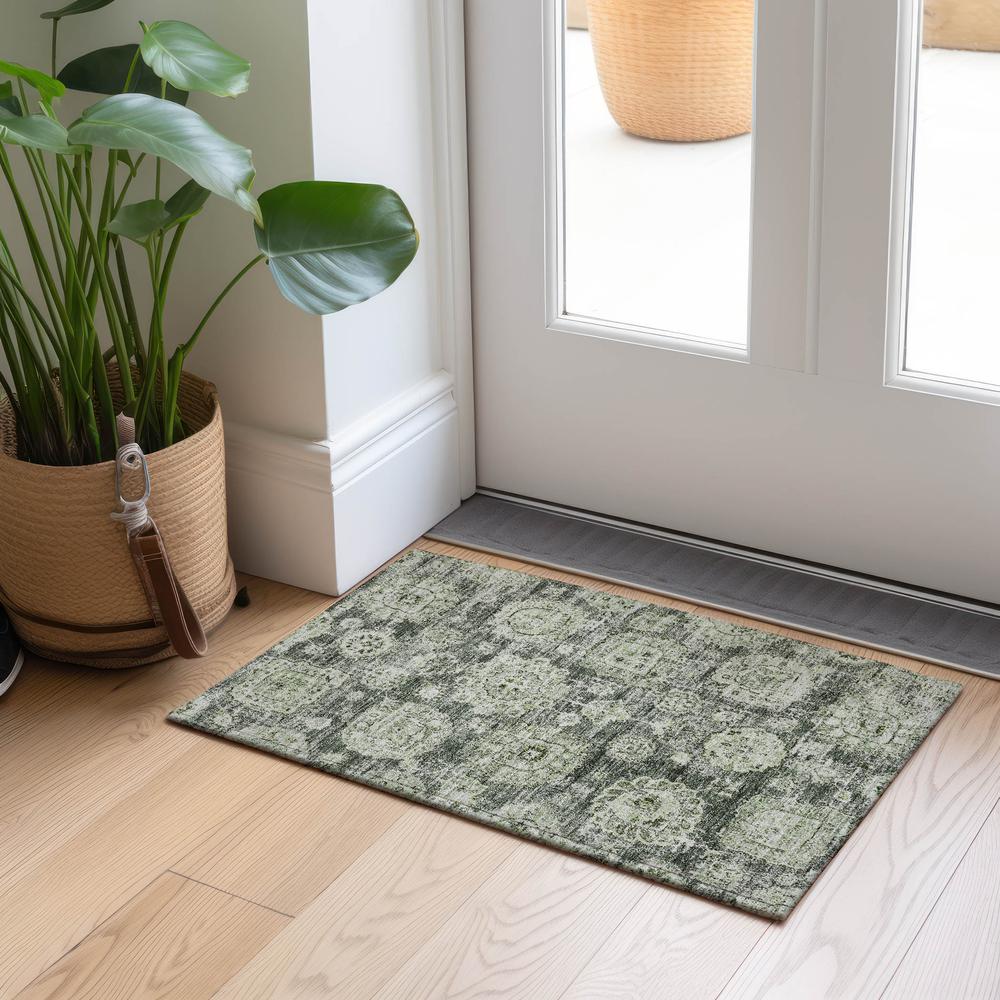 Chantille ACN634 Green 1'8" x 2'6" Rug. Picture 6