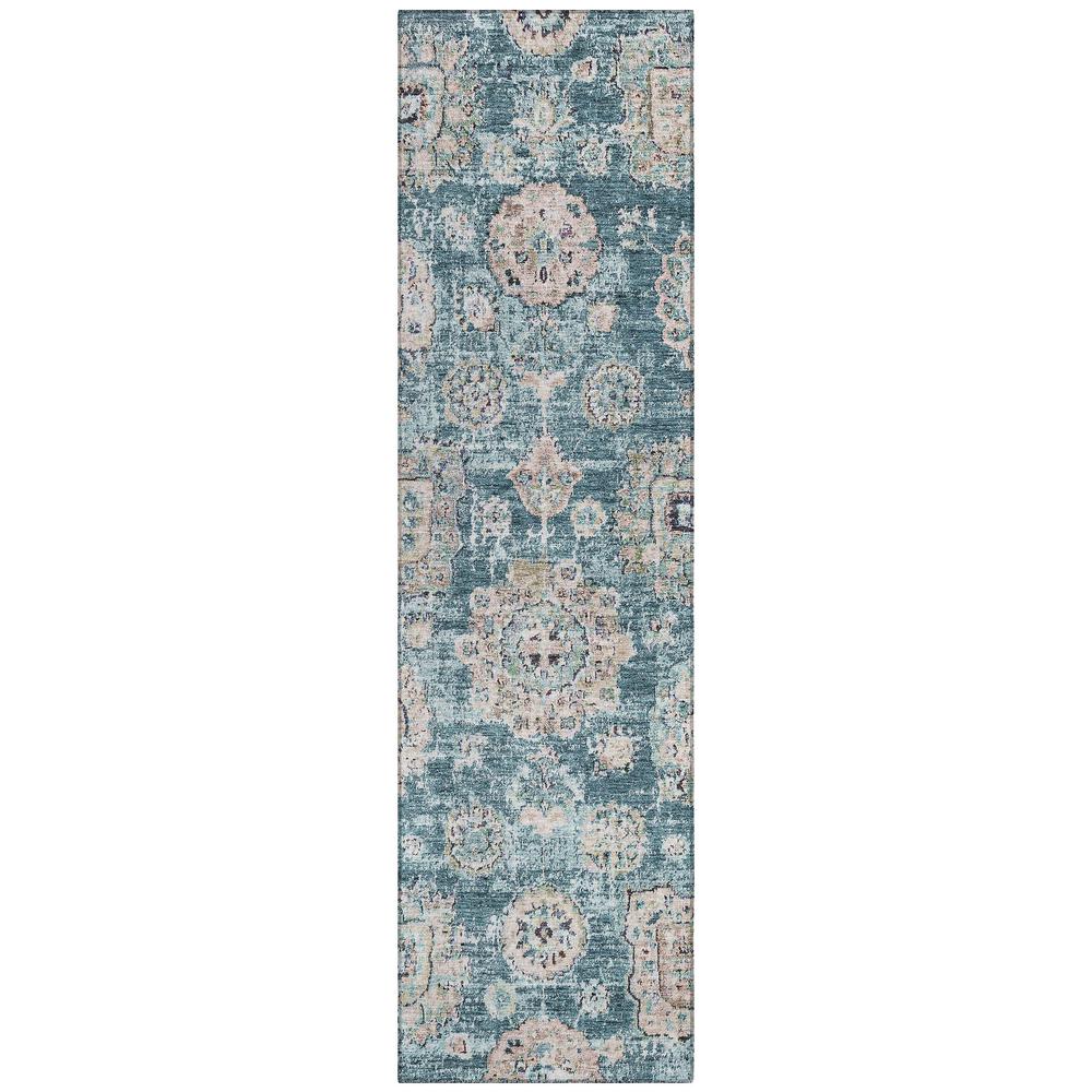 Chantille ACN634 Teal 2'3" x 7'6" Rug. Picture 1
