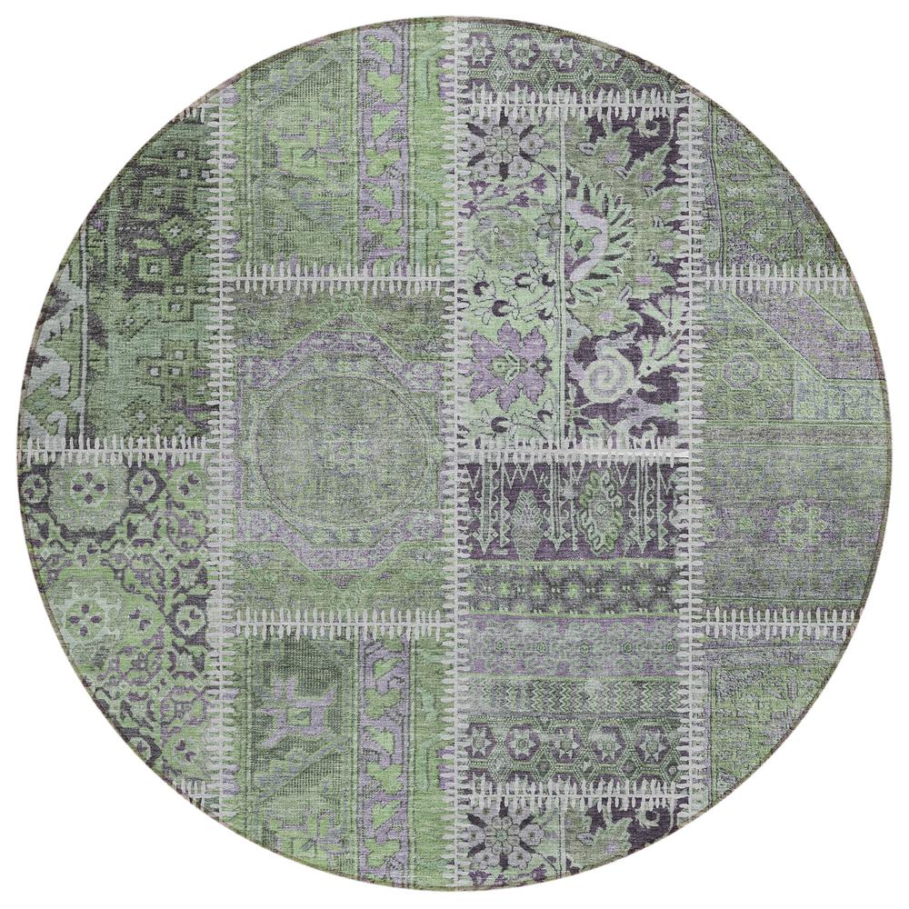 Chantille ACN635 Green 8' x 8' Rug. Picture 1