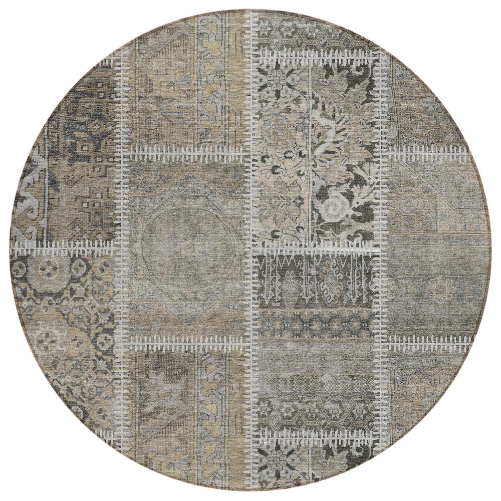 Chantille ACN635 Brown 8' x 8' Rug. Picture 1