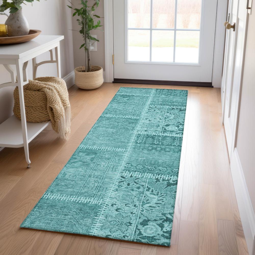 Chantille ACN635 Teal 2'3" x 7'6" Rug. Picture 6