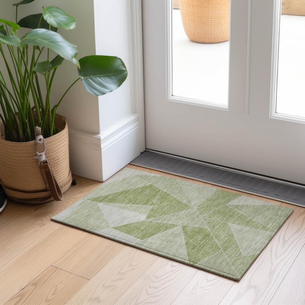 Chantille ACN636 Green 1'8" x 2'6" Rug. Picture 6