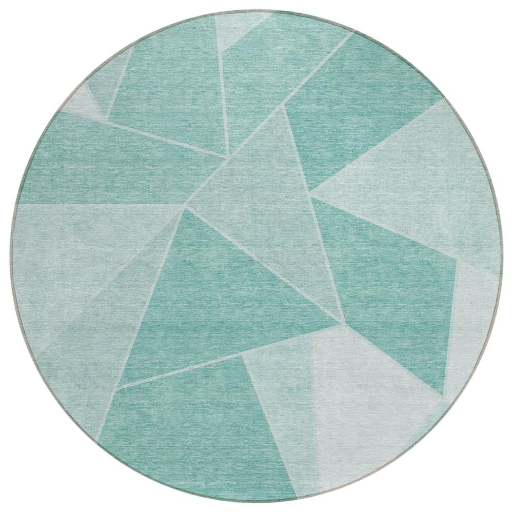 Chantille ACN636 Teal 8' x 8' Rug. Picture 1