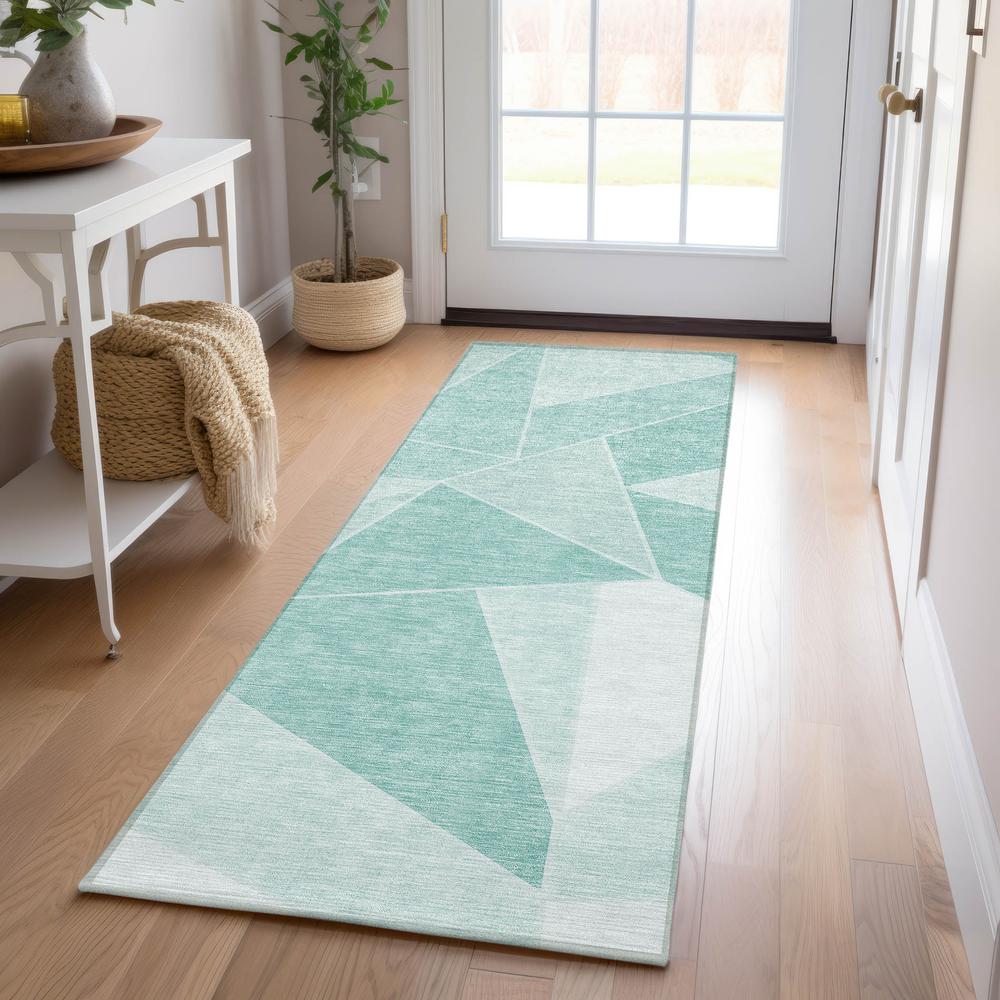 Chantille ACN636 Teal 2'3" x 7'6" Rug. Picture 6