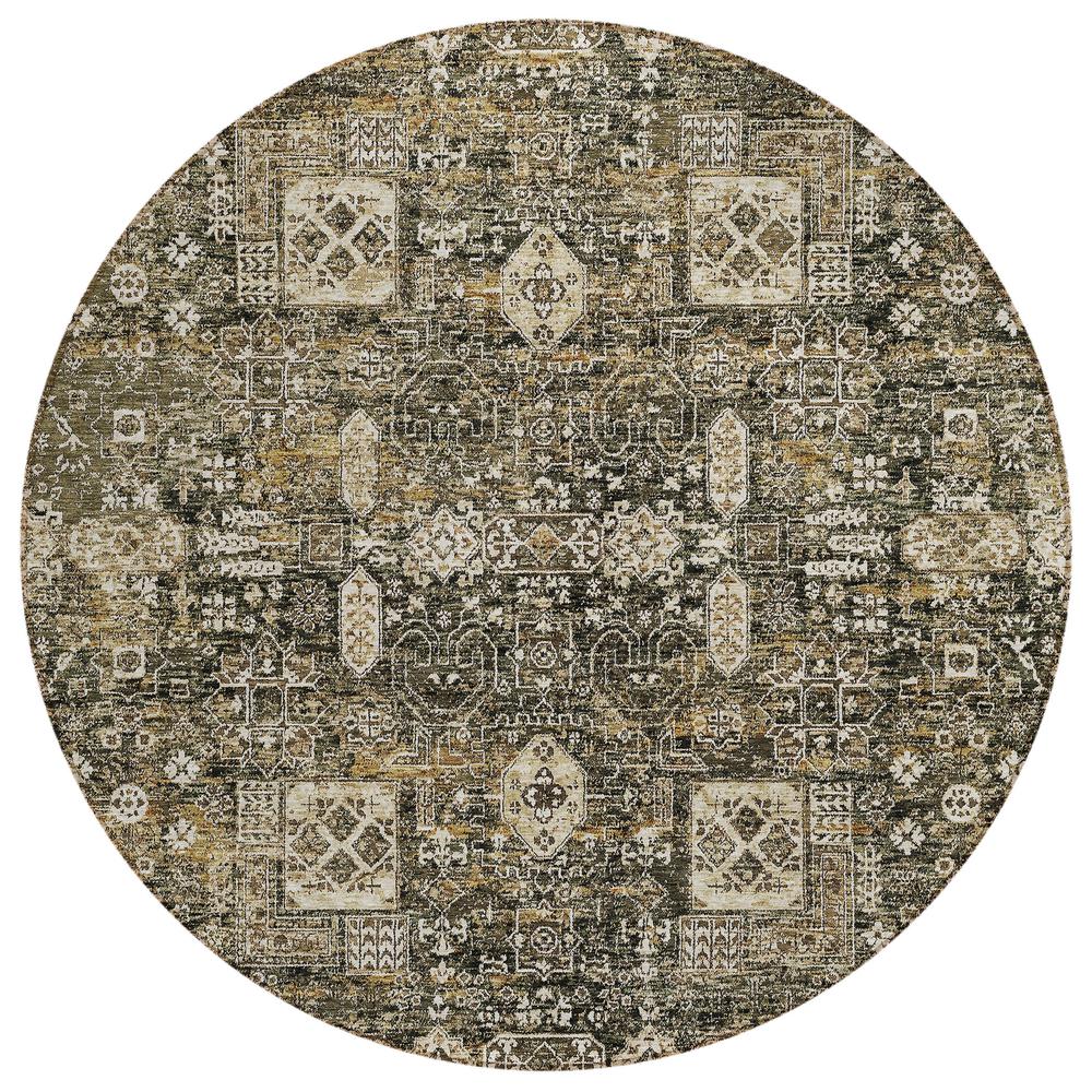 Chantille ACN637 Brown 8' x 8' Rug. Picture 1