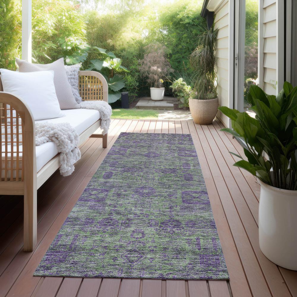 Chantille ACN637 Green 2'3" x 7'6" Rug. Picture 7