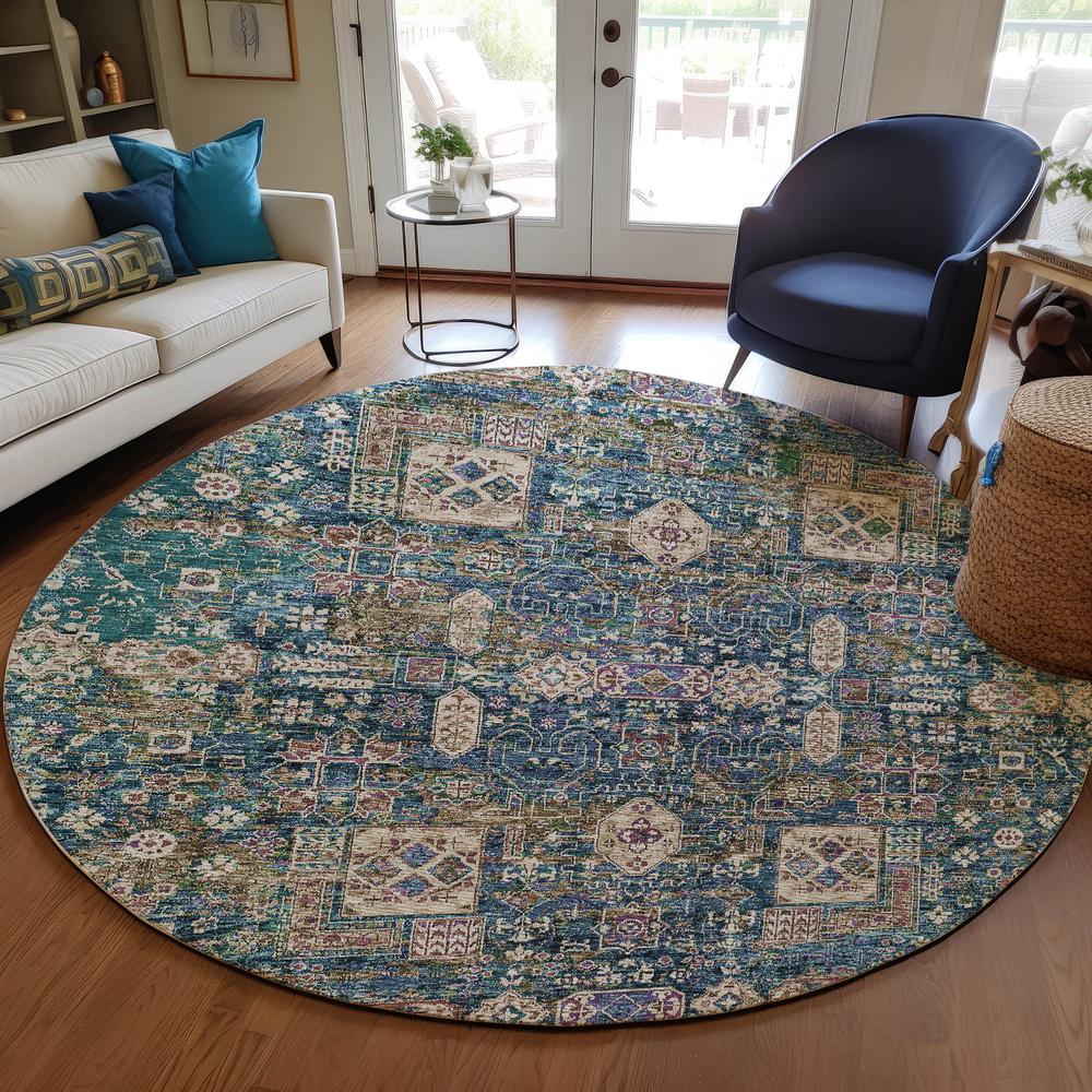 Chantille ACN637 Green 8' x 8' Rug. Picture 6