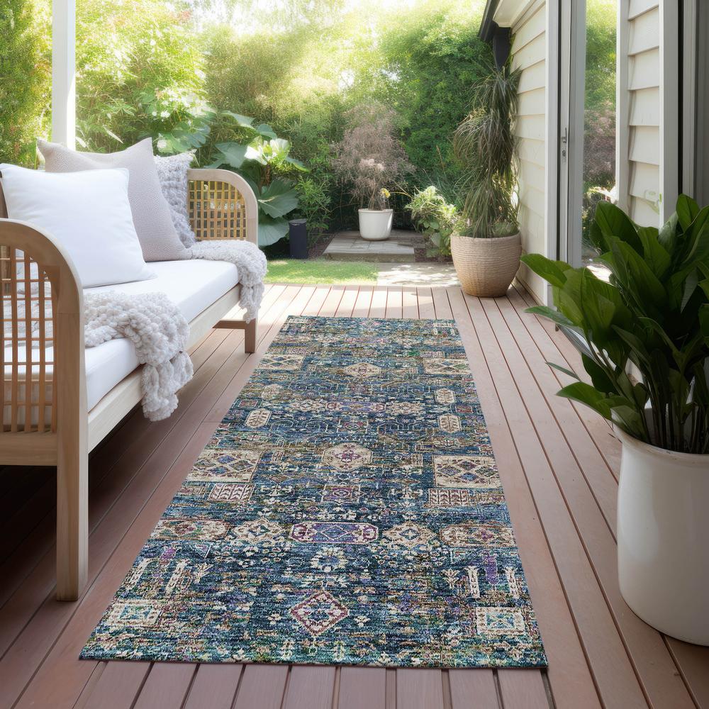 Chantille ACN637 Green 2'3" x 7'6" Rug. Picture 7