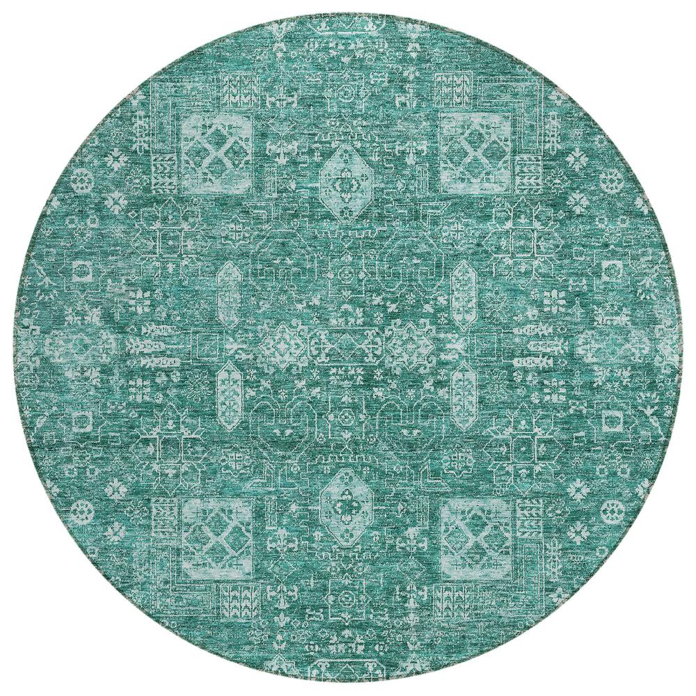 Chantille ACN637 Teal 8' x 8' Rug. Picture 1
