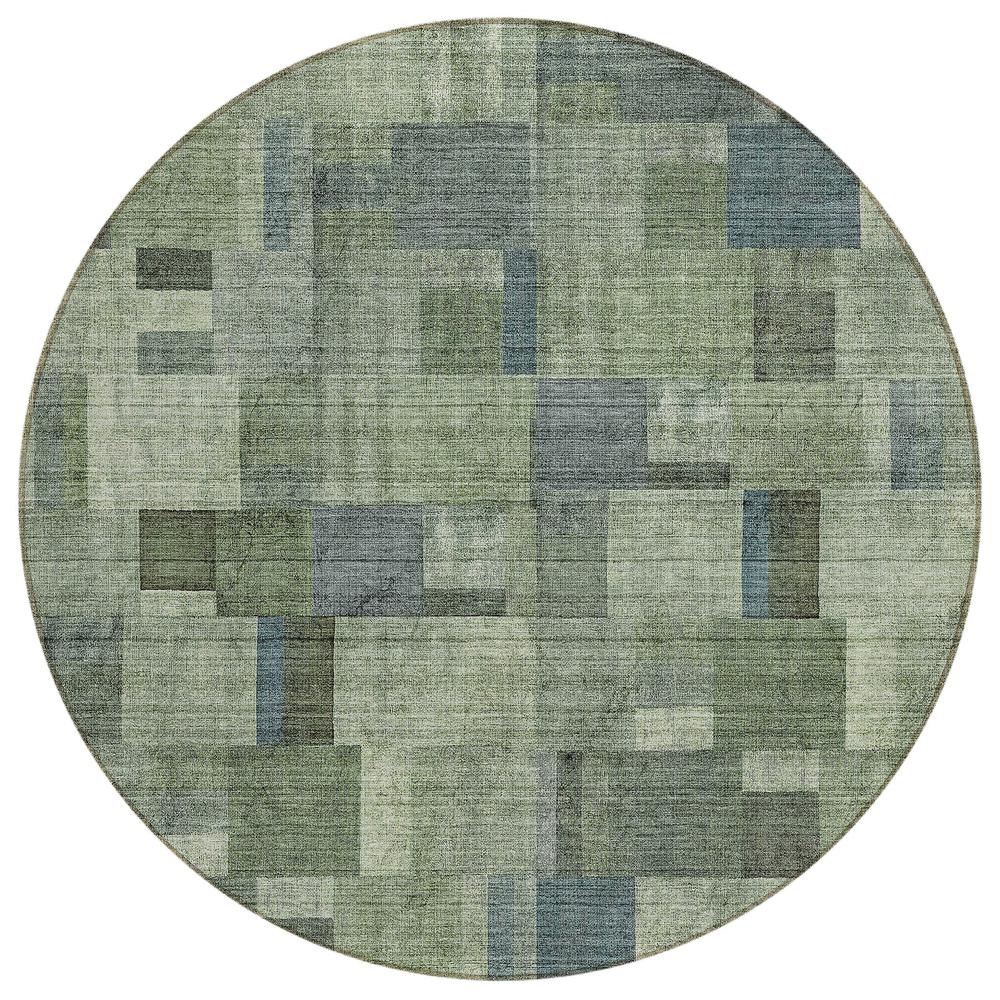 Chantille ACN639 Green 8' x 8' Rug. Picture 1