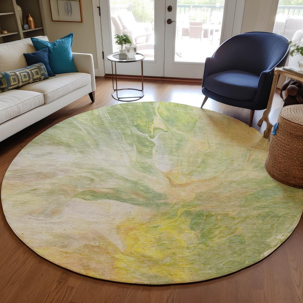 Chantille ACN641 Green 8' x 8' Rug. Picture 6