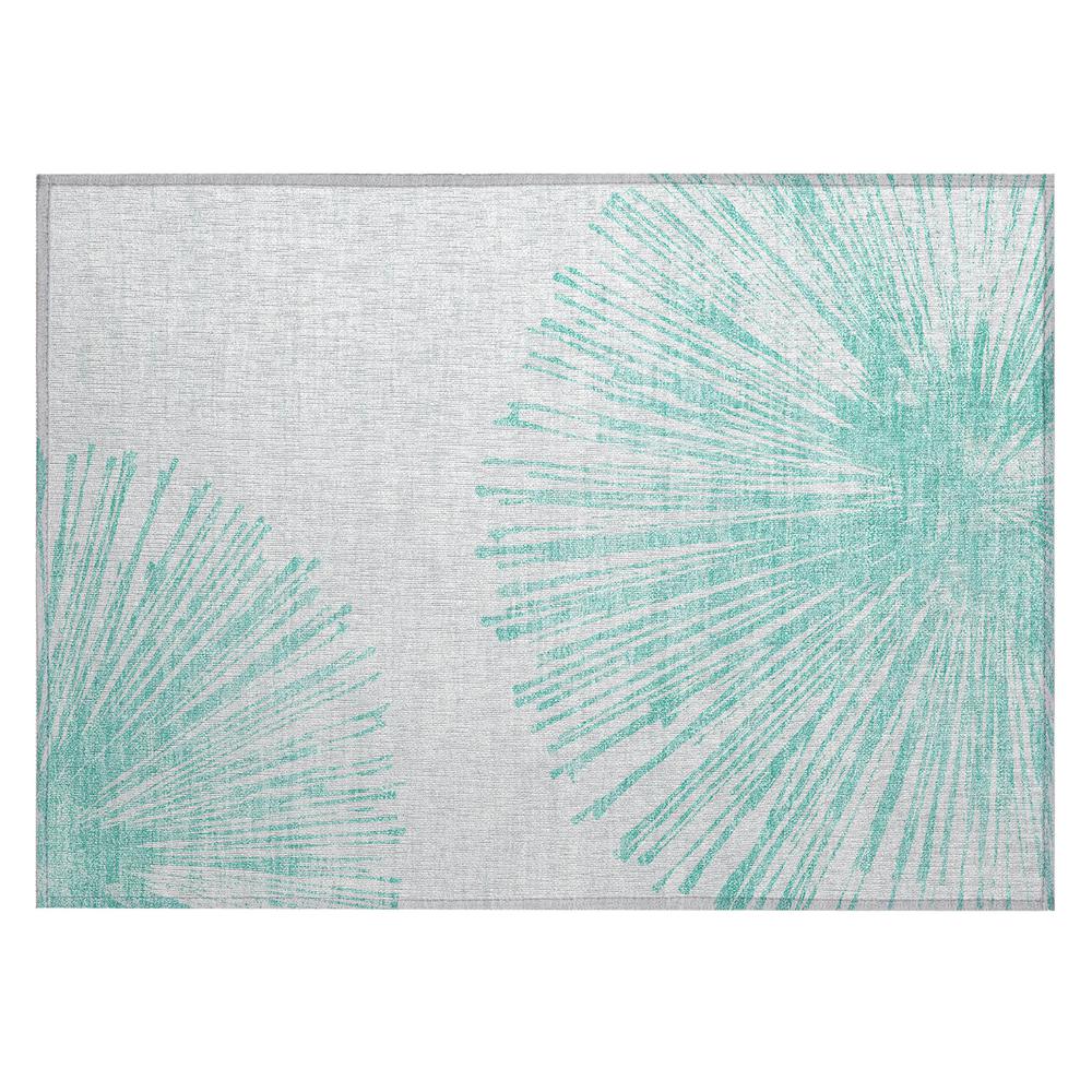 Chantille ACN642 Teal 1'8" x 2'6" Rug. Picture 1