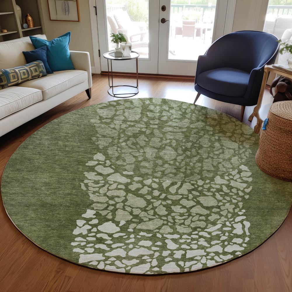 Chantille ACN643 Green 8' x 8' Rug. Picture 6