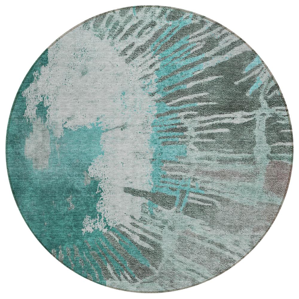 Chantille ACN645 Teal 8' x 8' Rug. Picture 1