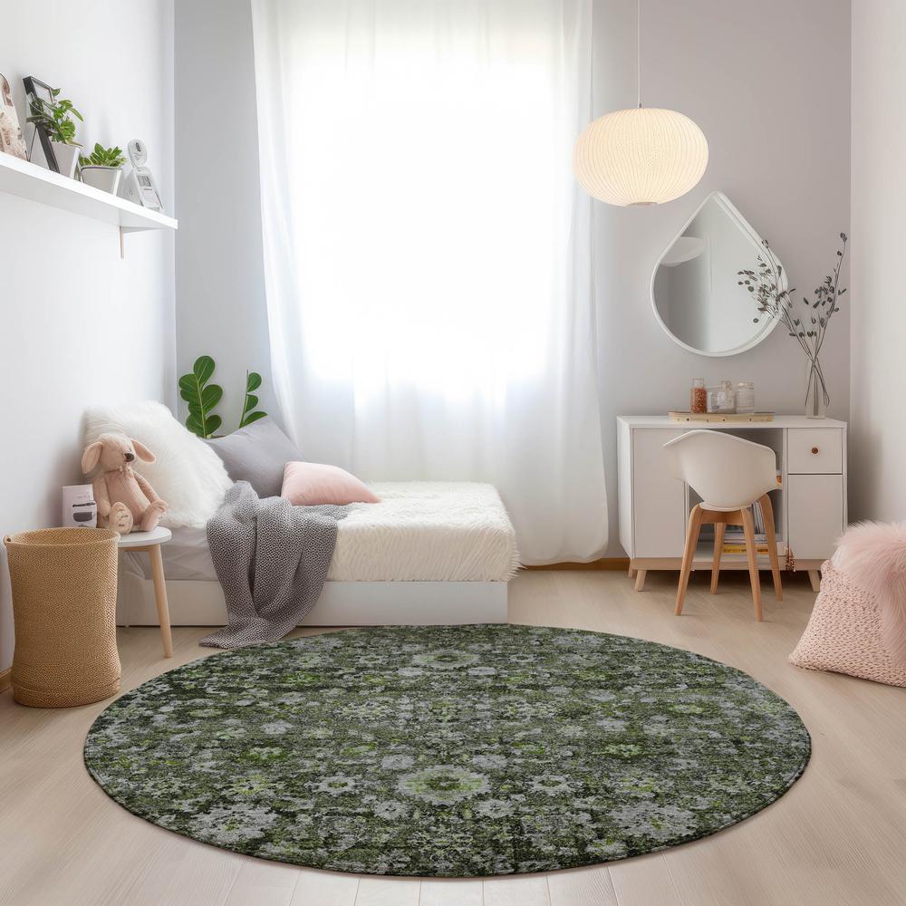 Chantille ACN651 Green 8' x 8' Rug. Picture 6