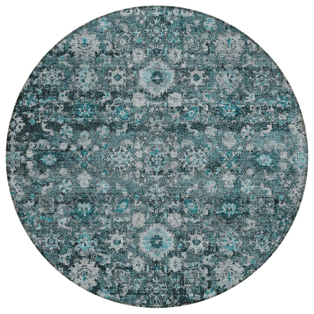Chantille ACN651 Teal 8' x 8' Rug. Picture 1