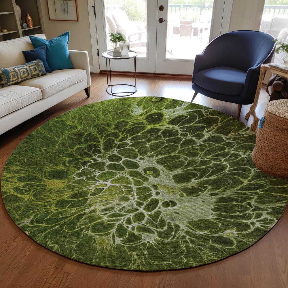Chantille ACN652 Green 8' x 8' Rug. Picture 6