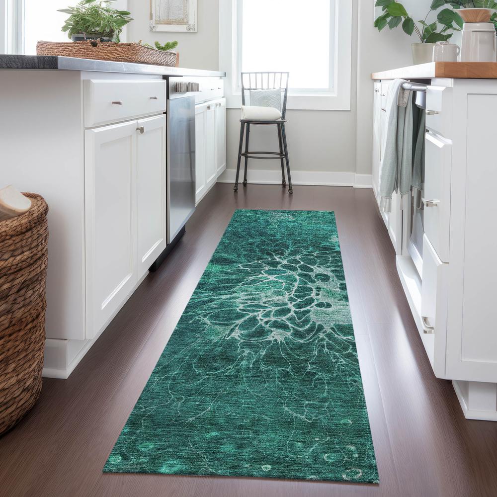 Chantille ACN652 Teal 2'3" x 7'6" Rug. Picture 6