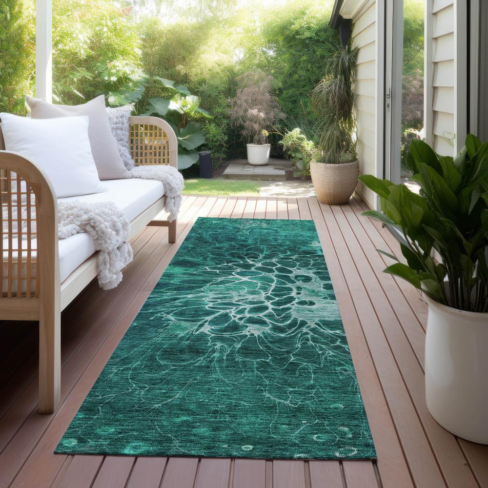 Chantille ACN652 Teal 2'3" x 7'6" Rug. Picture 7